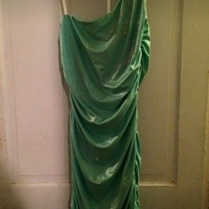 One strap mint green dress NWT